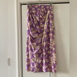 NWOT!  Rachel Comey silk & cotton lavender ruched long skirt